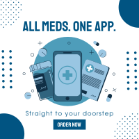 Meds Straight To Your Doorstep Instagram Post