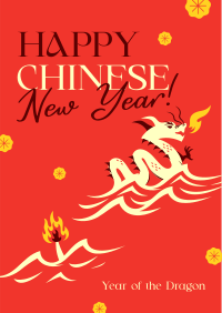 Lunar Dragon Year Flyer