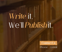 Publish Your Story Facebook Post