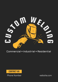 Custom Welding Works Poster