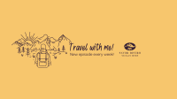 Travel with me! YouTube Banner Image Preview