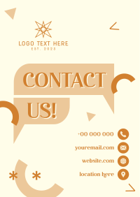 Business Contact Details Flyer