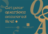 Agnostic Q&A Postcard