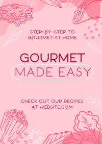 Gourmet Food Vlog Poster