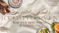 Rustic Food Catering Service Facebook Event Cover Design