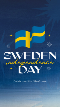 Modern Sweden Independence Day Instagram Story