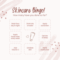 Skincare Tips Bingo Instagram Post