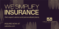 Abstract Simple Insurance Twitter Post