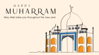 Minimalist Muharram Facebook Event Cover