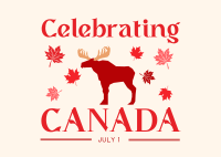 Celebrating Canada Postcard