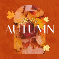 Hello There Autumn Greeting Instagram Post