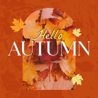 Hello There Autumn Greeting Instagram Post Image Preview