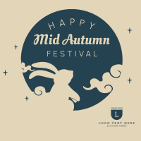 Happy Mid Autumn Festival Instagram Post Design