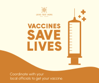 Get Your Vaccine Facebook Post Design