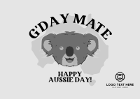 Aussie Day Postcard example 4