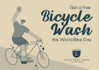 Bike Wash Postcard