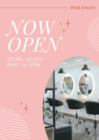 Hair Salon is Open Flyer Design