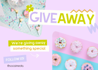 Quirky Giveaway Special Postcard Design