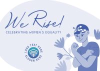 Celebrating Women's Equality  Postcard