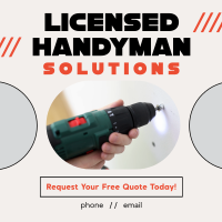 Licensed Handyman Solutions Instagram Post Design