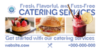 Modern Food Catering Services Twitter Post