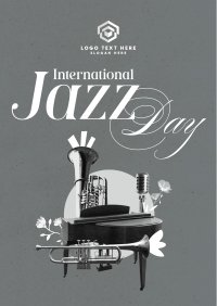 Modern International Jazz Day Poster Design