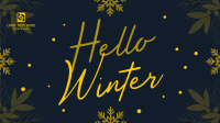 Snowy Winter Greeting YouTube Video