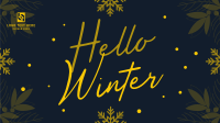 Snowy Winter Greeting YouTube Video Design