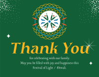 Diwali Wish Thank You Card