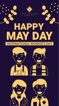 Workers Day Instagram Story Design