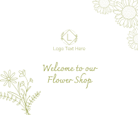 Minimalist Flower Shop Facebook Post