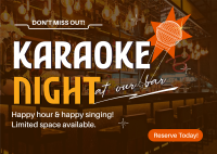 Reserve Karaoke Bar Postcard