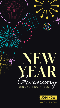 Circle Swirl New Year Giveaway Facebook Story