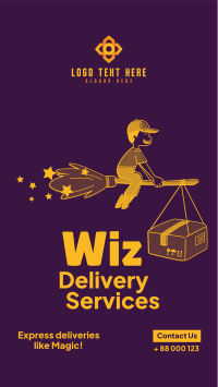 Wiz delivery services Facebook Story