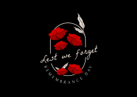 Lest We Forget Postcard