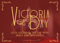 Victoria Day Celebration Elegant Postcard Design