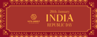 Indian Pattern Facebook Cover Image Preview