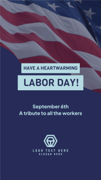 Labor Day Flag Facebook Story