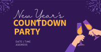 New Year's Toast to Countdown Facebook Ad