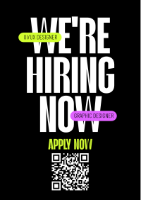 Simple We're Hiring Flyer Design