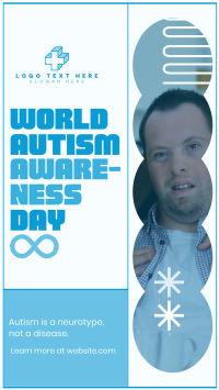 Bold Quirky Autism Day Facebook Story