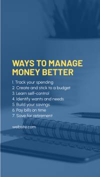 Ways to Manage Money Facebook Story