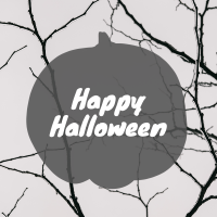 Simple Halloween Greeting Instagram Post Design