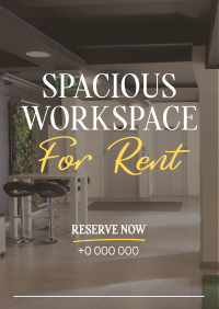 Spacious Space Rental Flyer