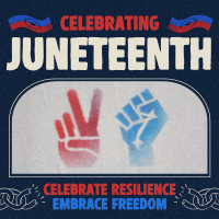 Rustic Juneteenth Greeting Instagram Post Design