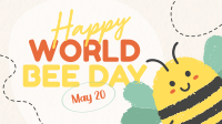 Modern Celebrating World Bee Day Animation
