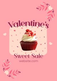 Valentines Cupcake Sale Poster