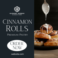 Cinnamon Rolls Elegant Instagram Post Image Preview