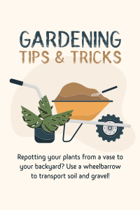 Garden Wheelbarrow Pinterest Pin