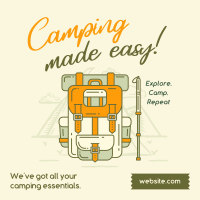 Camping made easy Instagram Post